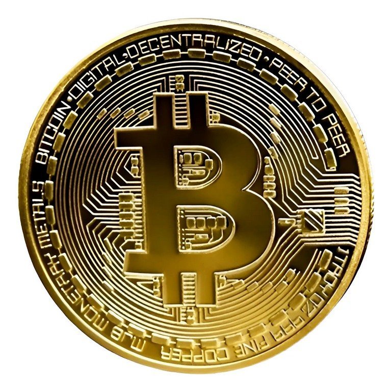 3 Tokens Bitcoin banhados a ouro em case acrílico - Frete Grátis - Imagem 6